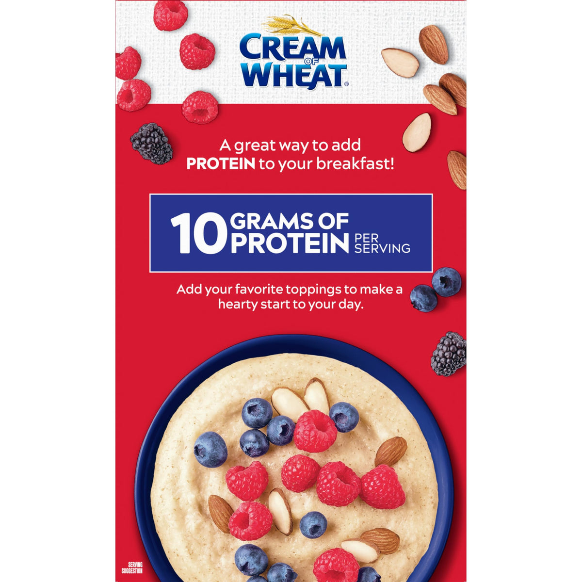 Cream of Wheat kitchen setup with bowl and spoon, energizing start to the day.