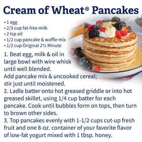 Cooked porridge with smooth texture, Cream of Wheat Original satisfies morning cravings.