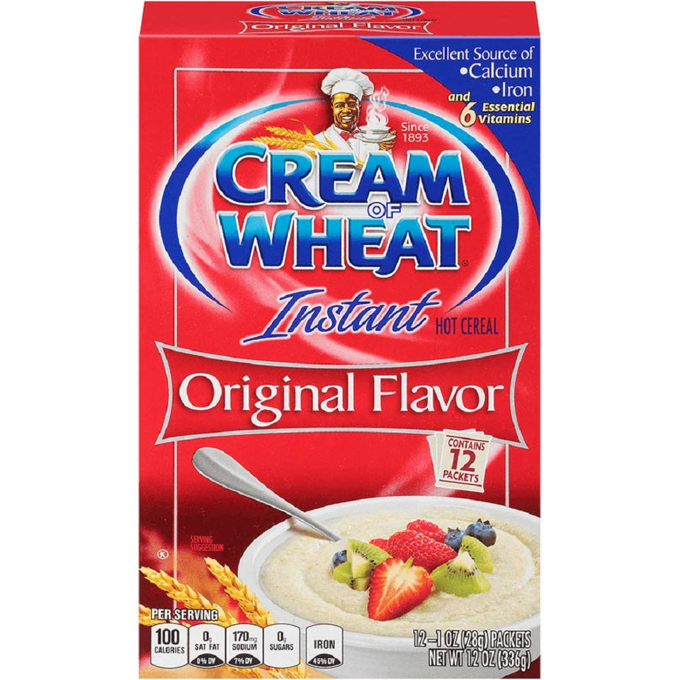 Cream of Wheat Original Instant Cereal pack of 3 with 12-count units, convenient breakfast option.
