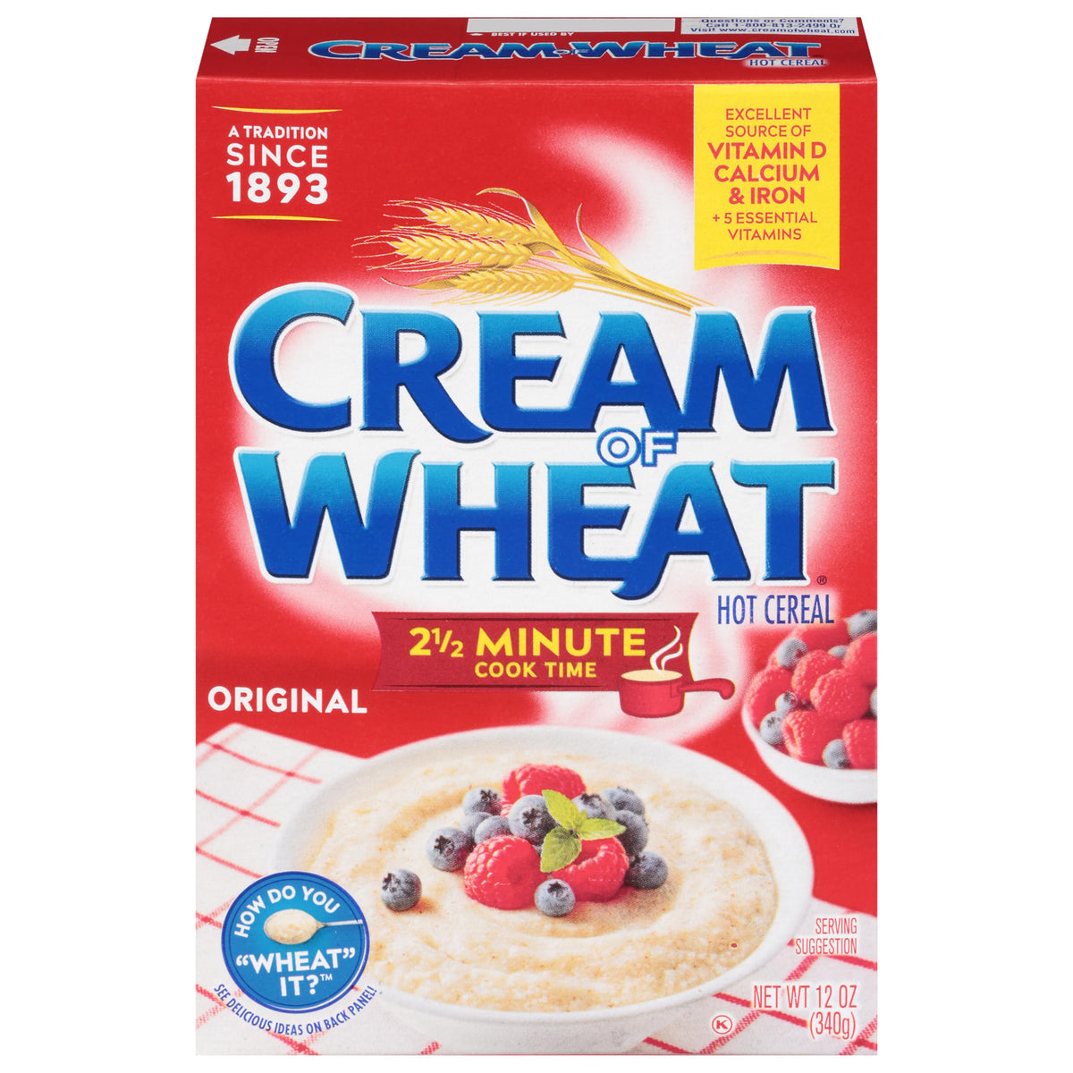 Cream of Wheat Original stove-top pour reveals a smooth, comforting breakfast texture.