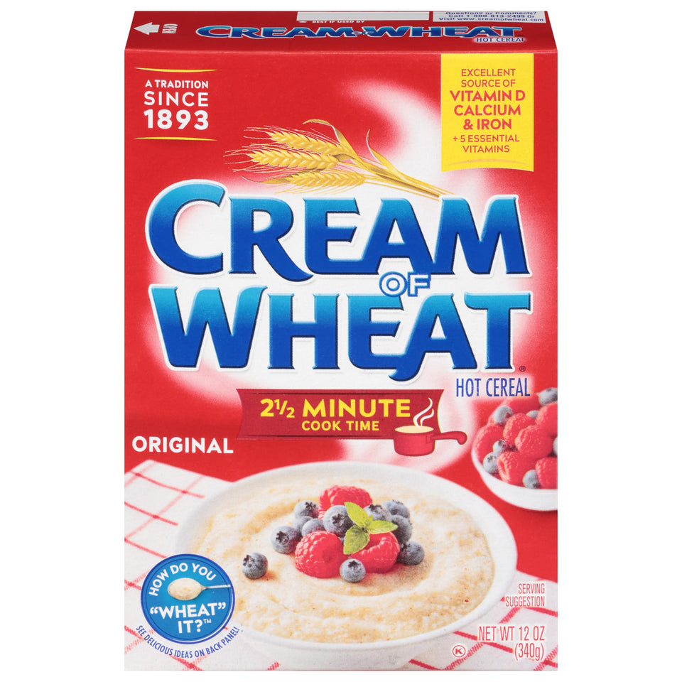 Cream of Wheat Original stove-top pour reveals a smooth, comforting breakfast texture.