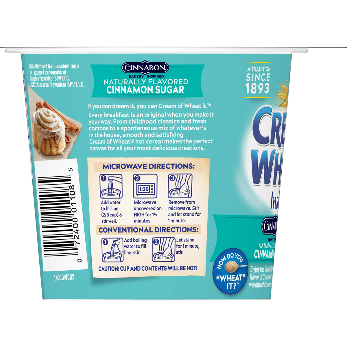 Cream of Wheat To-Go packaging shown for busy mornings