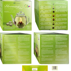 Creano Blooming Tea insulated glass teapot preserves heat for longer pours.