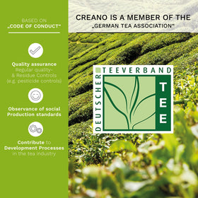Creano Blooming Tea marigold elderflower blossoms unfurling, adding color to infusions.