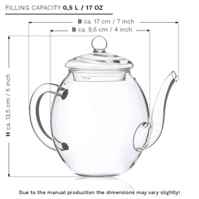 Visual of the blooming tea infusion in Creano set.