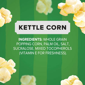 Create and Bundle kettle corn twelve-count pack displayed for parties and movie nights