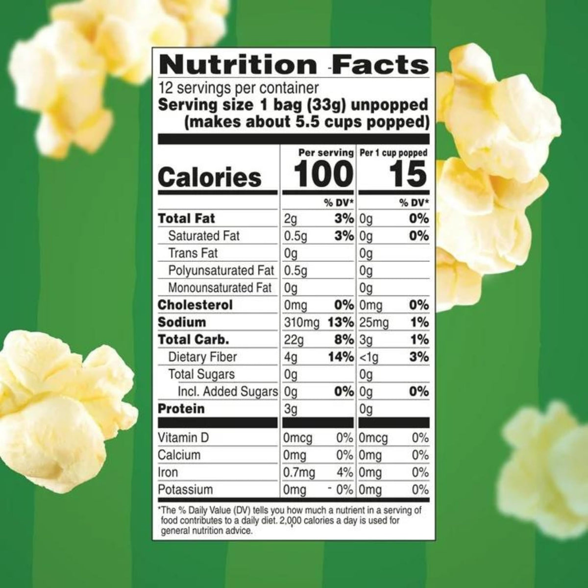 Create and Bundle zero grams trans-fat per serving label