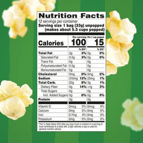 Create and Bundle zero grams trans-fat per serving label