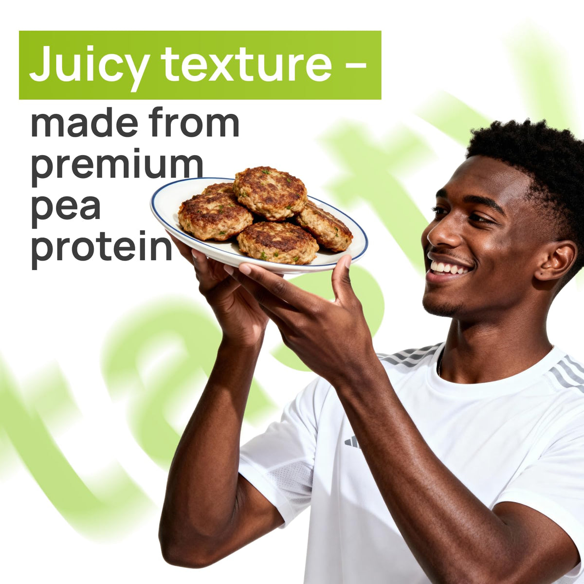 Creative Pea beef style mix used to fill tacos with plant-based meat.