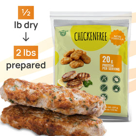 Creative Pea Chicken Style Meat Mix wraps with plant-based filling