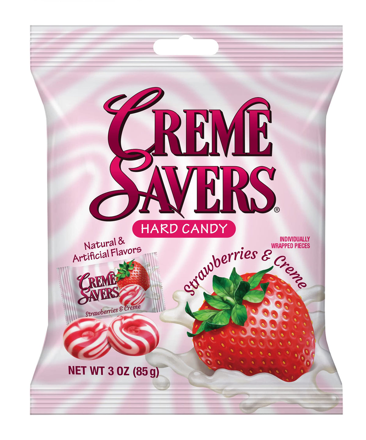 Creme Savers orange creme candies with citrus swirls, perfect for on-the-go treats