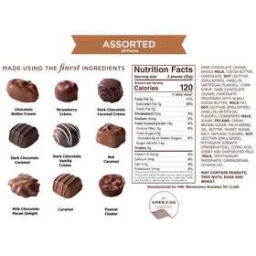 Cremelle raspberry creme milk chocolate adds fruity brightness.