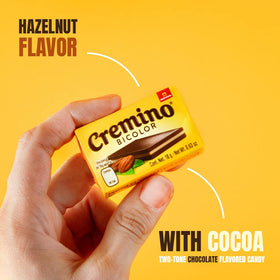 Cremino hazelnut milk bars inside jar, convenient grab-and-go treats.