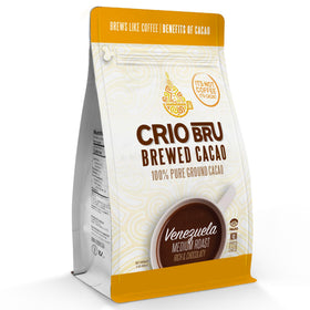 Crio Bru Brewed Cacao Venezuela medium roast pack enhances at-home chocolate aroma.