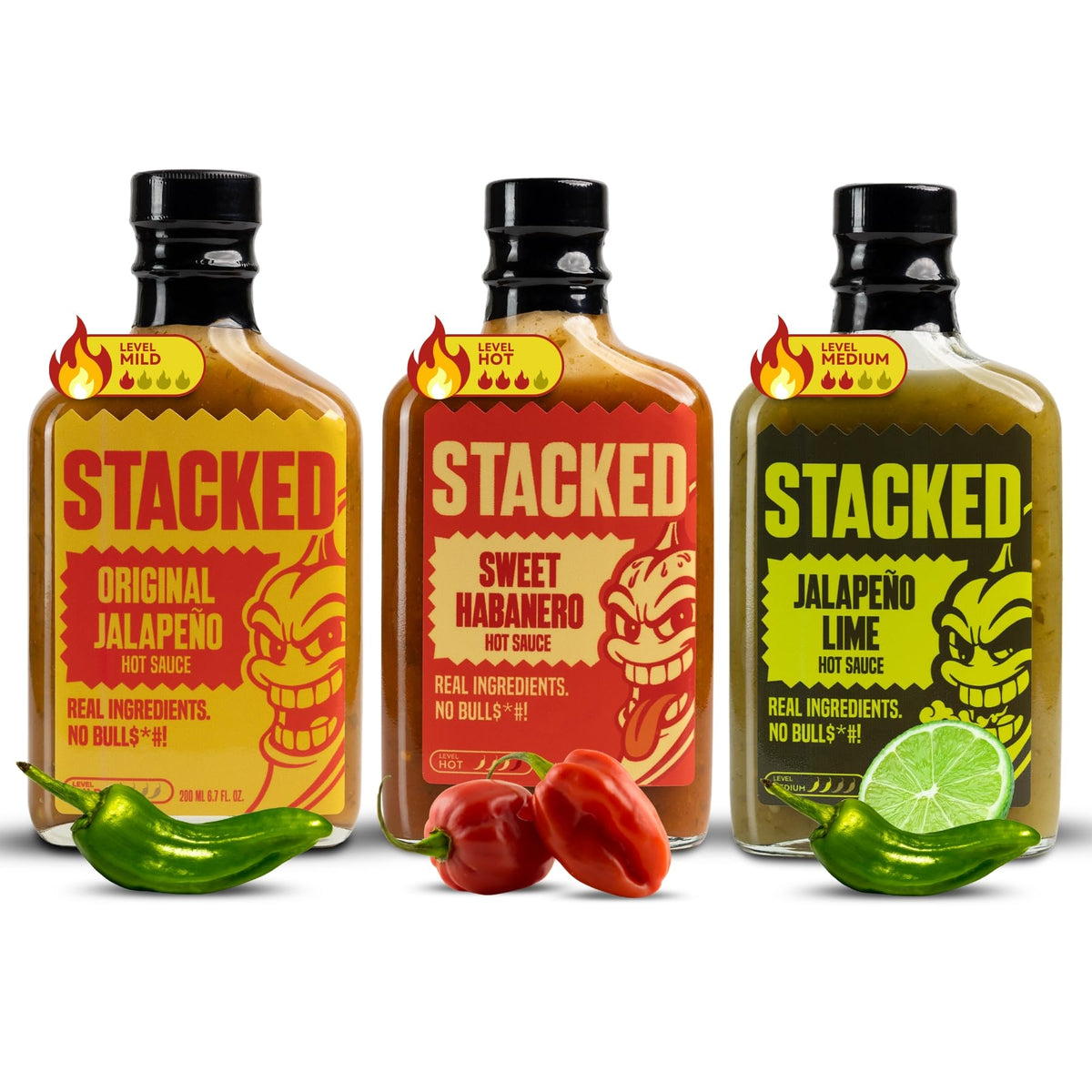 Crippling Hot Sauce Original Jalapeño bottle with mild heat for everyday meals