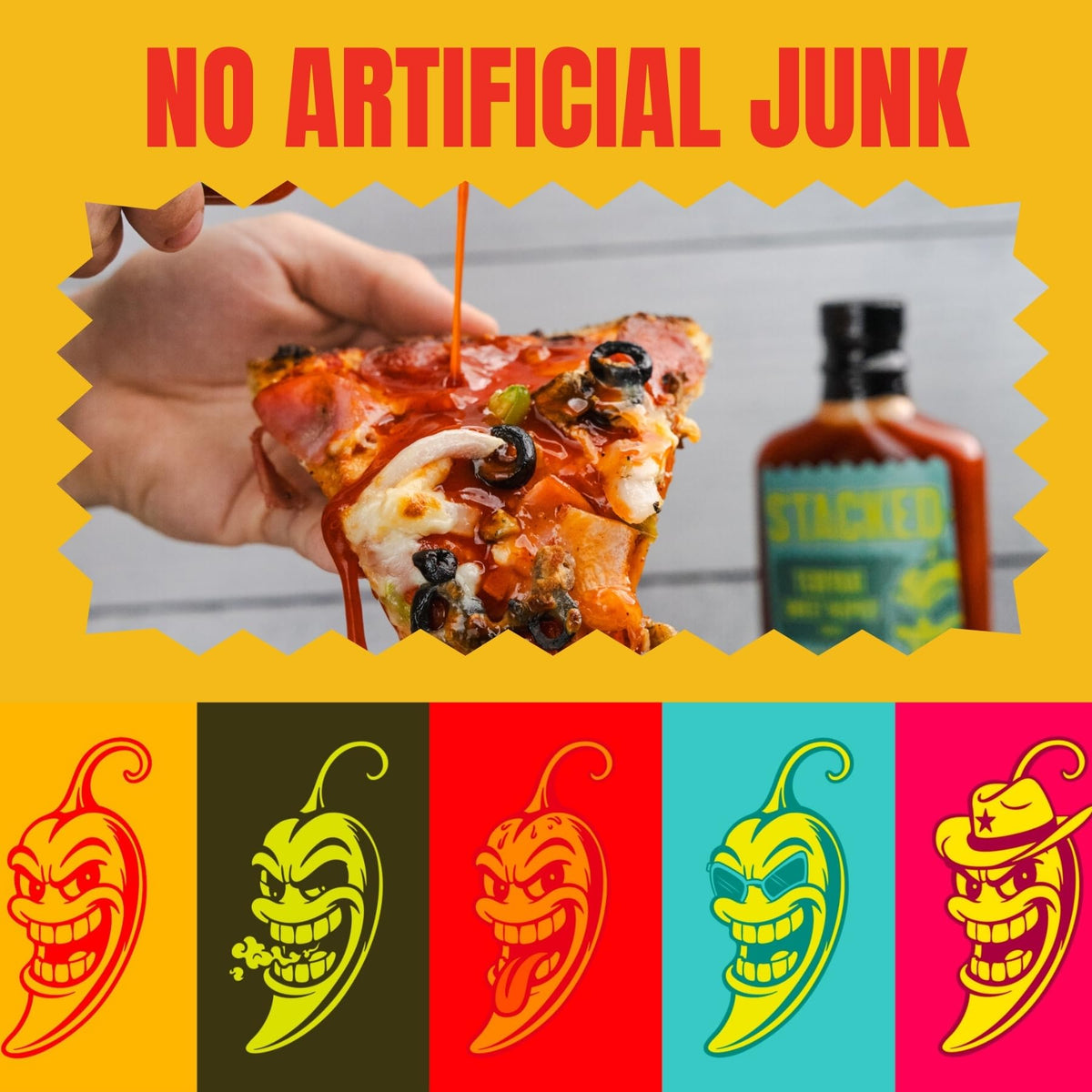 Crippling Hot Sauce 5-pack packaging showcases gift-ready spice collection