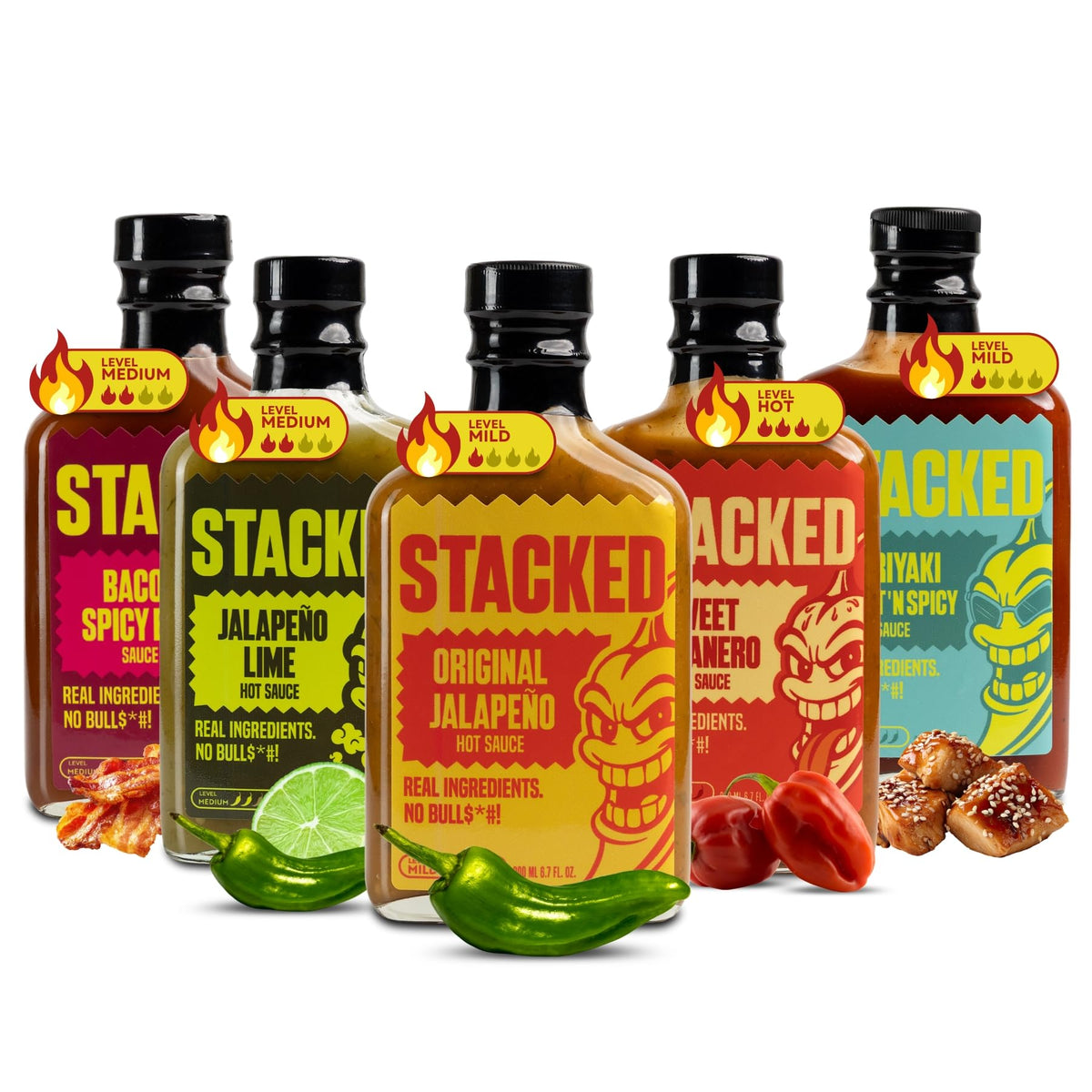Crippling Hot Sauce Original Jalapeño bottle pour boosts bold breakfast flavor