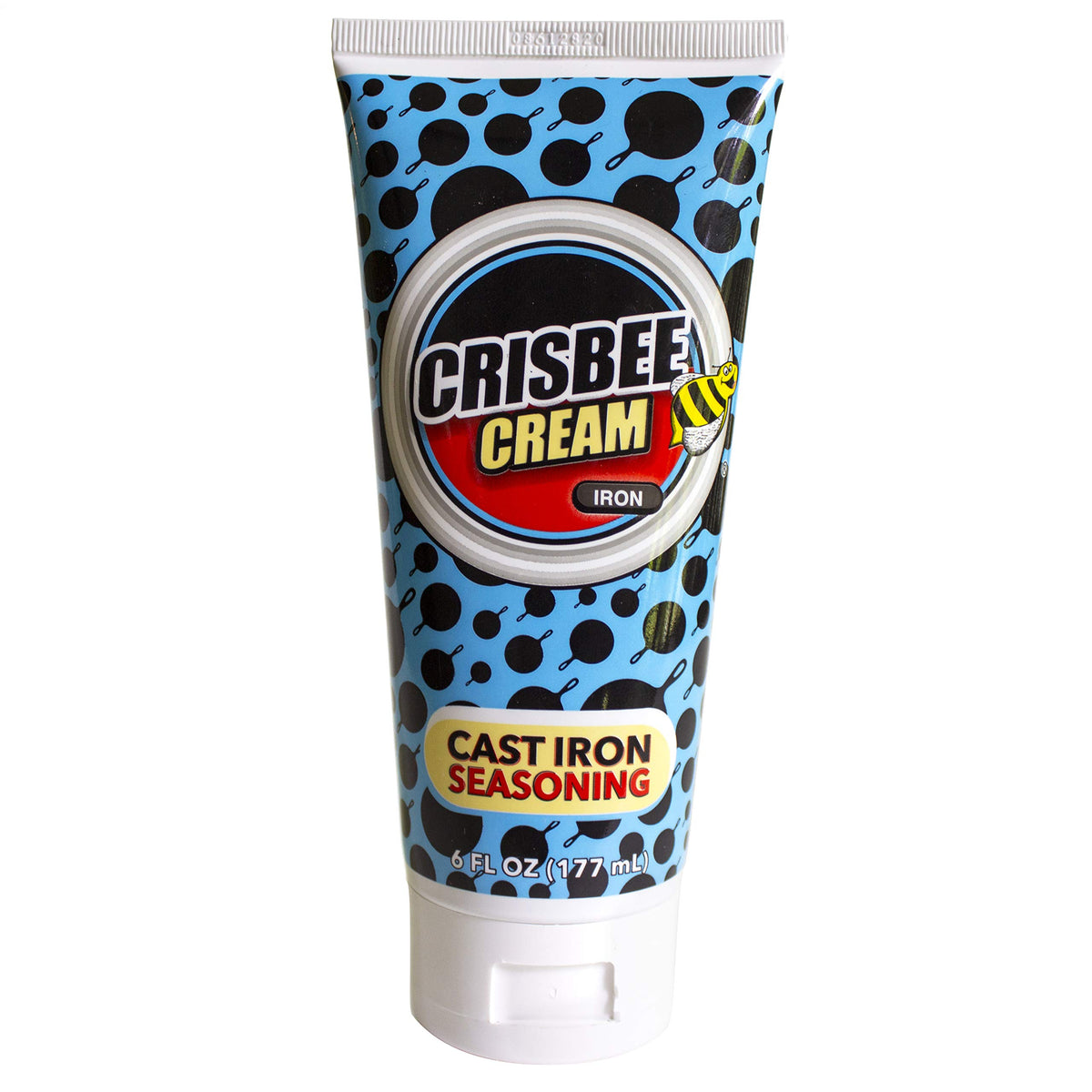 Crisbee Cream Iron bottle pour shows an easy, even seasoning process.
