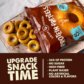 CRISP POWER Cinnamon Crunch bag side view with crunch