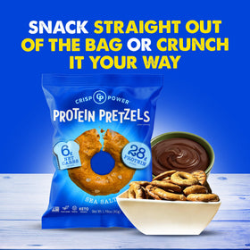 CRISP POWER packaging front emphasizes vegan and keto-friendly attributes