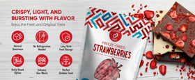 Crispy Craze freeze-dried strawberries nutrition panel view