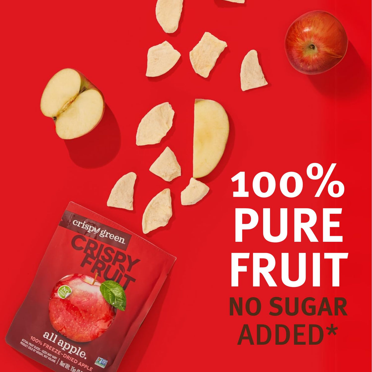 Crispy Green on-the-go snack perfect for school lunches.