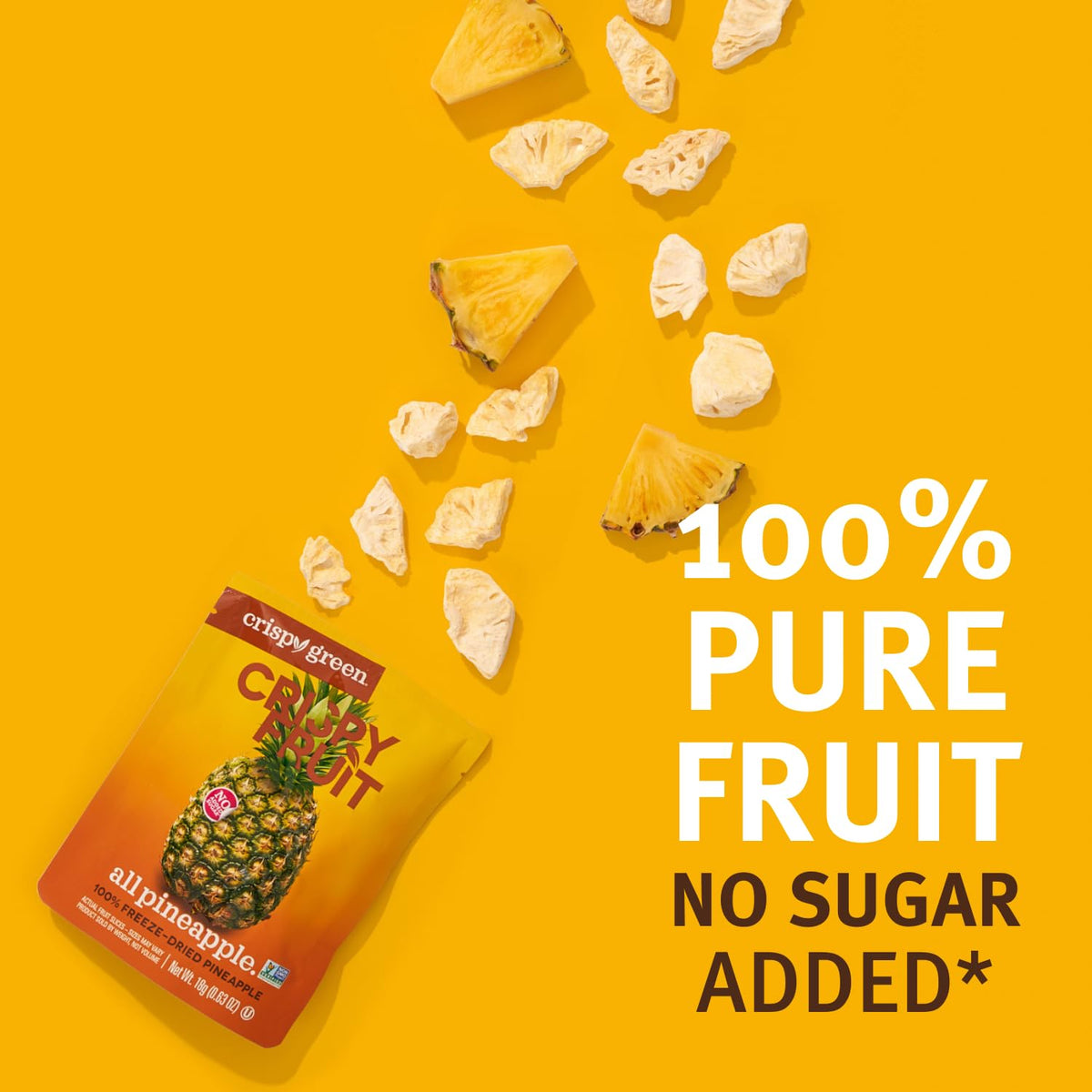 Pineapple in a lunchbox by Crispy Green, a healthy option.