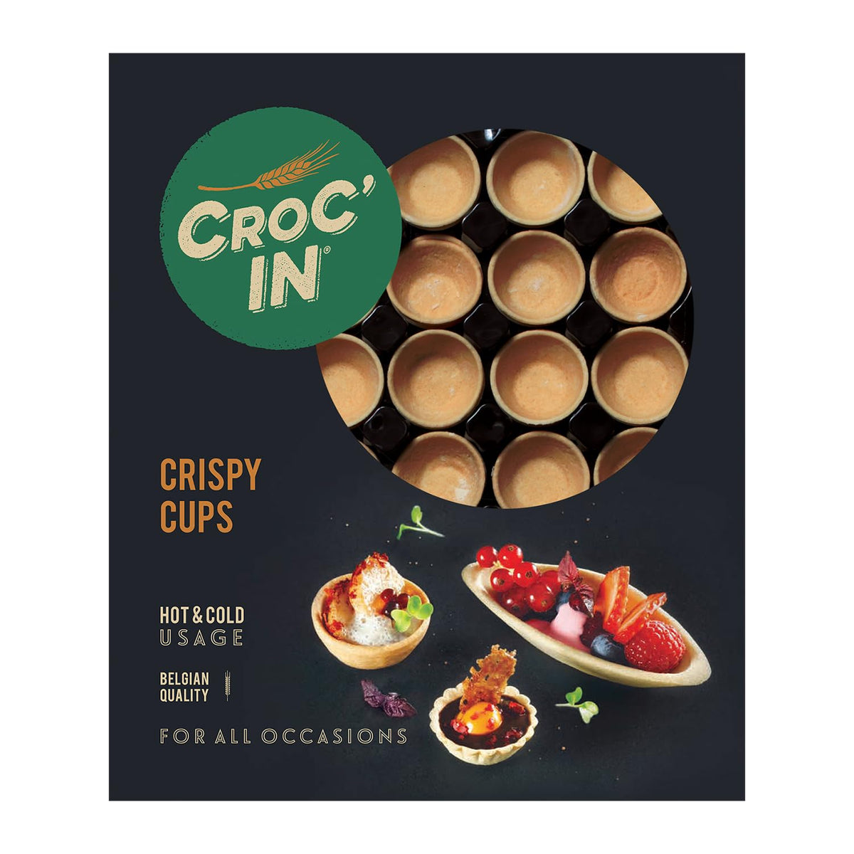 CROC'IN Sweet Premium Mini Tart Shells ready-to-fill for effortless entertaining desserts.