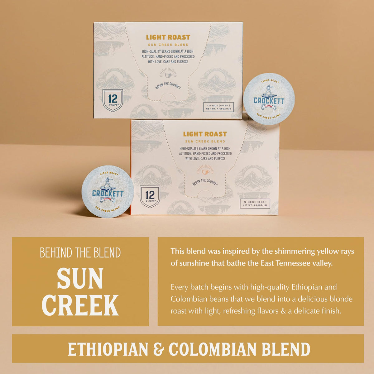 Crockett Coffee K Cups clean finish for a lighter, smoother brew