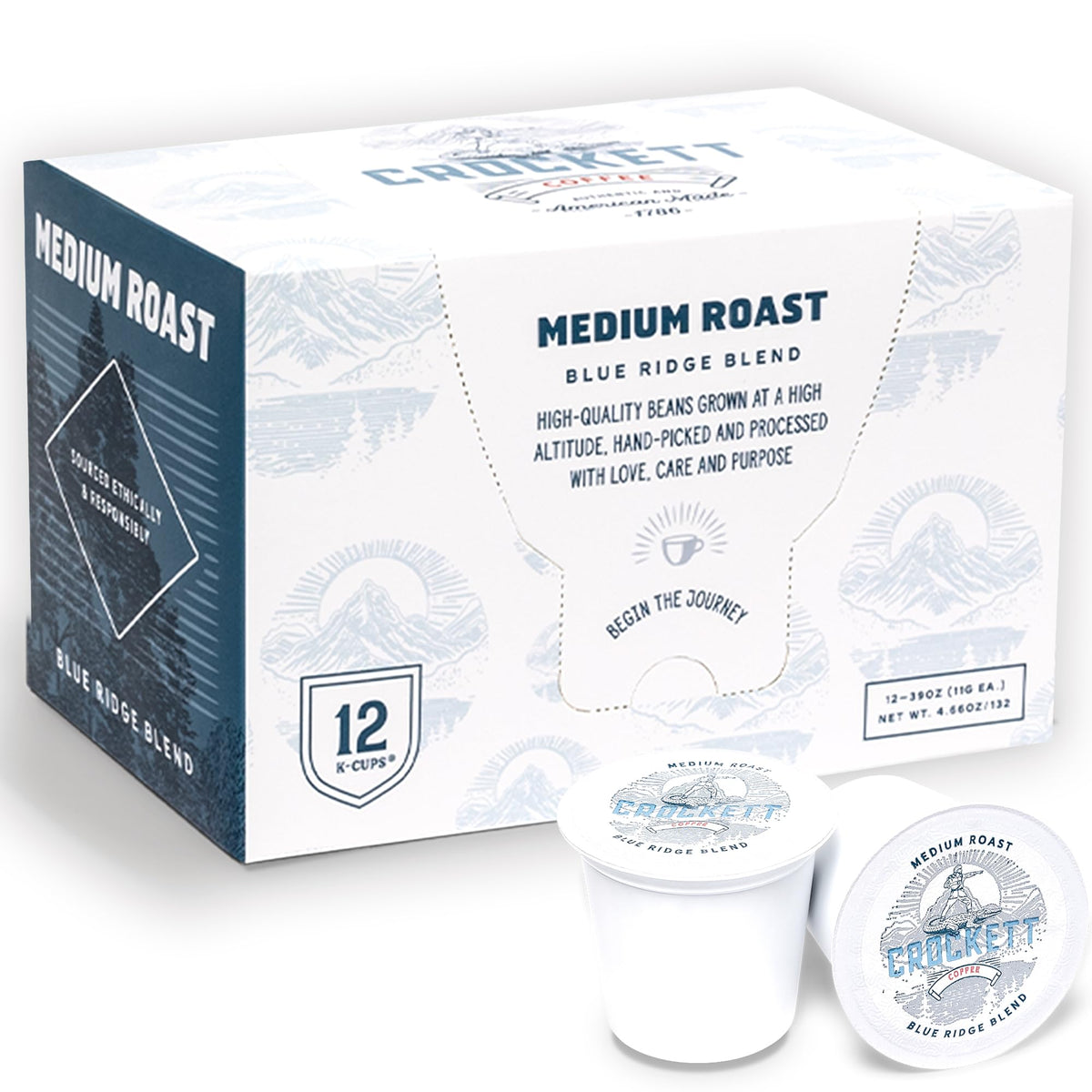 Crockett Coffee K Cups Smooth Medium Roast: balanced morning brew for steady energy