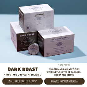Crockett K-Cups brewing in a machine, quick and convenient for busy mornings.