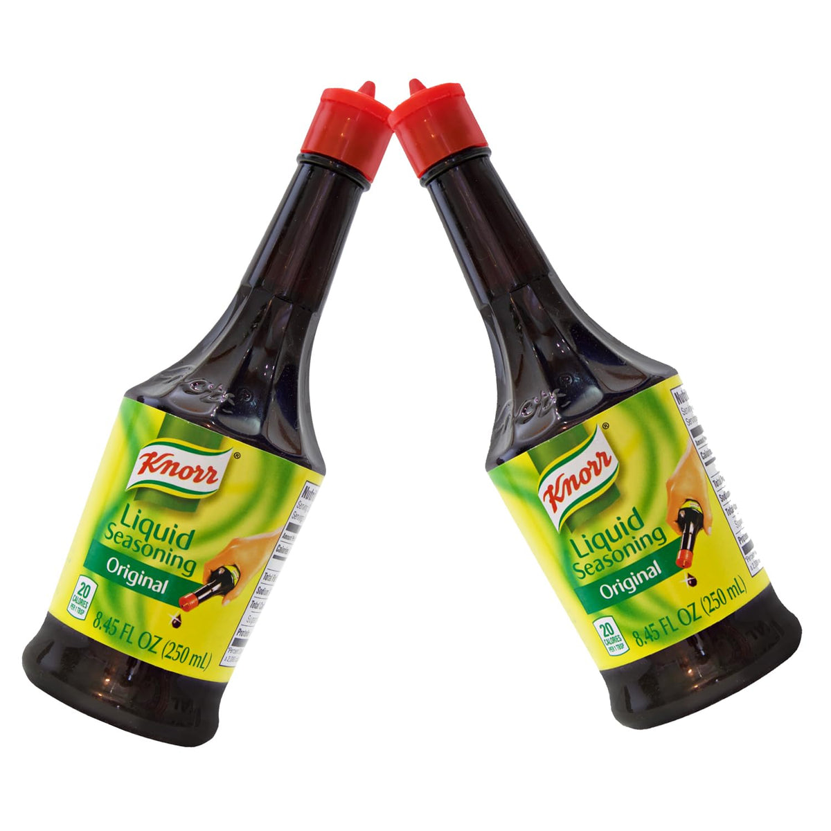 CROS Knorr Original Liquid Seasoning bottle front, versatile kitchen staple for cooking and marinating.