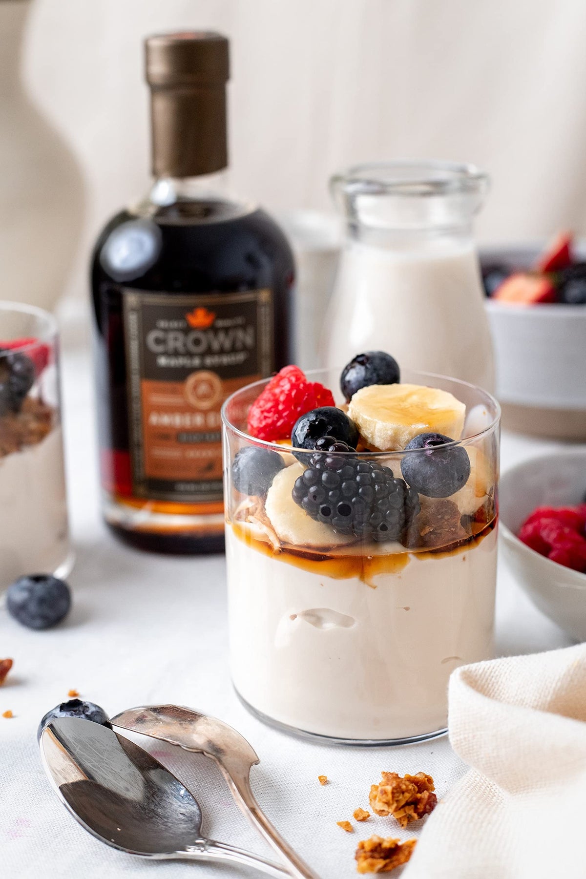 Crown Maple brunch-collection versatile sweetness for drinks and dishes.