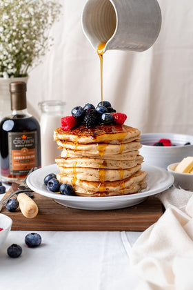 Crown Maple spiced-nuts-glaze balanced sweetness that complements roasted nuts.