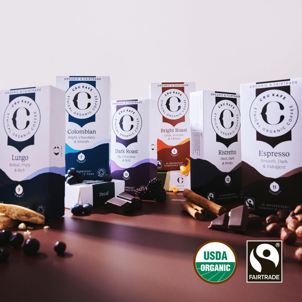 Cru Kafe eco-friendly aluminium pods, fully recyclable