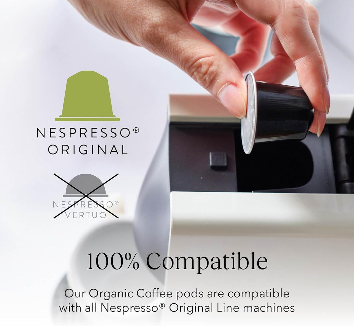 Cru Kafe 50-pack box image, convenient for daily espresso routines.