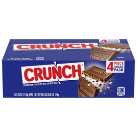 CRUNCH creamy milk chocolate close-up showing crisped rice texture for a satisfying bite