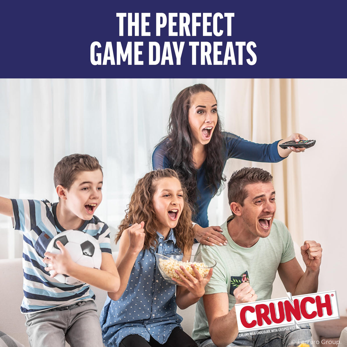 CRUNCH individually wrapped bars for convenient snacking on the go
