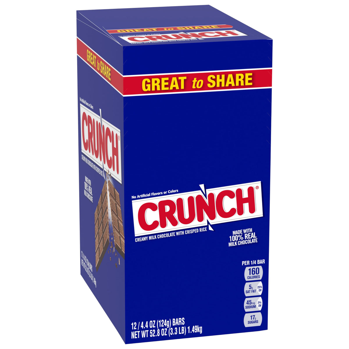 Crunch Giant Bar packaging highlights the 12-pack, ideal for sharing or gifting.