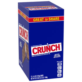 Crunch Giant Bar packaging highlights the 12-pack, ideal for sharing or gifting.