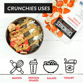 Crunchies farm-to-table mango freeze-dried fruit concept, trusted sourcing.