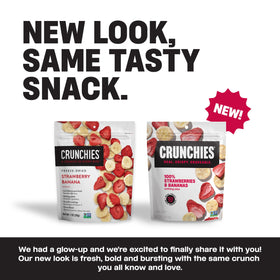 Crunchies bag seal preserves freshness for portable, mess-free enjoyment