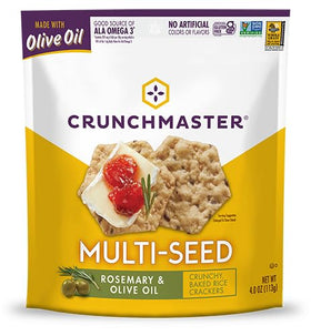 Crunchmaster avocado toast salt pepper cracker on board for savory crunch
