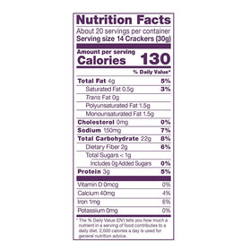 Crunchmaster Multi Grain Crackers flat lay snack appeal