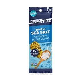 Crunchsters sprouted mung beans offer plant-based protein and fiber in a crunchy form