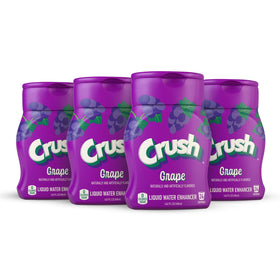 Crush Grape liquid water enhancer bottle cap pour for easy flavor control.