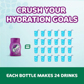 Crush Grape enhancer in a family multi-pack for hydration on the go.