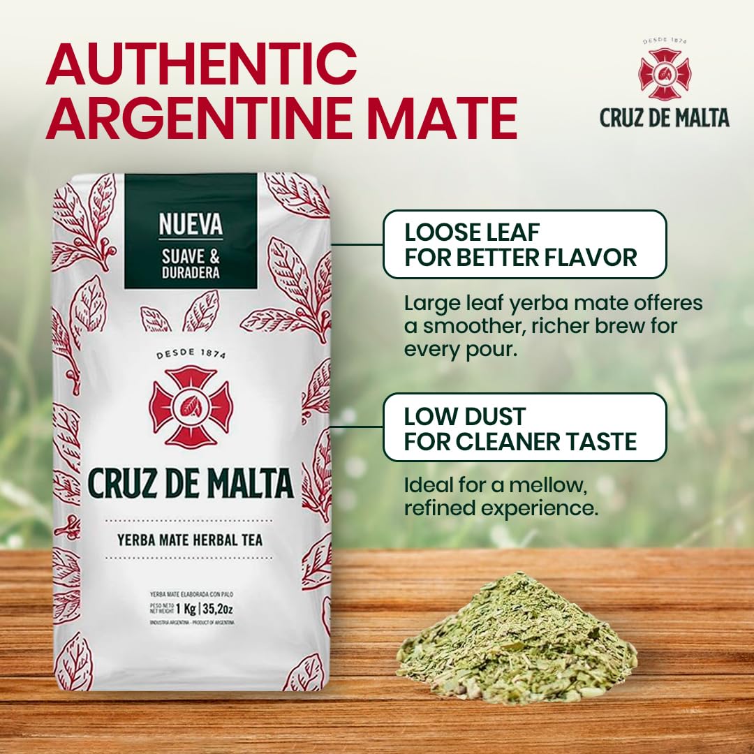 CRUZ DE MALTA energy-boost yerba mate helps steady daily energy.