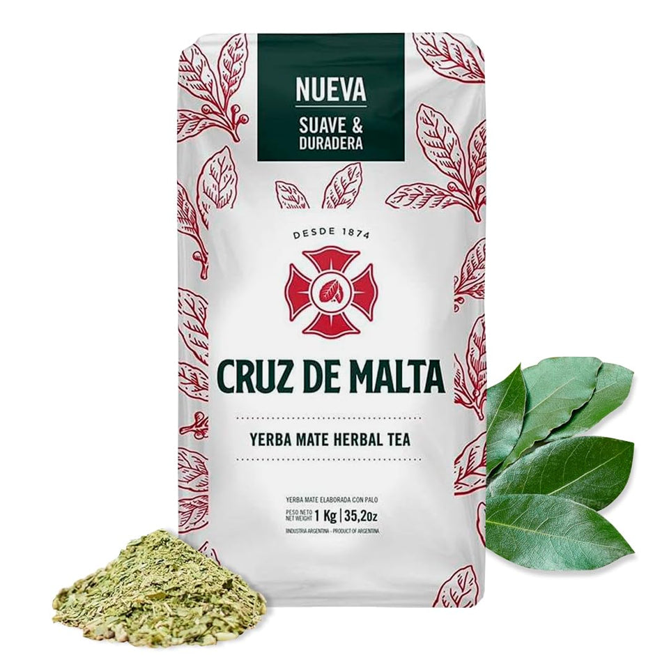 CRUZ DE MALTA loose-leaf yerba mate tea for traditional infusion with bold flavor.