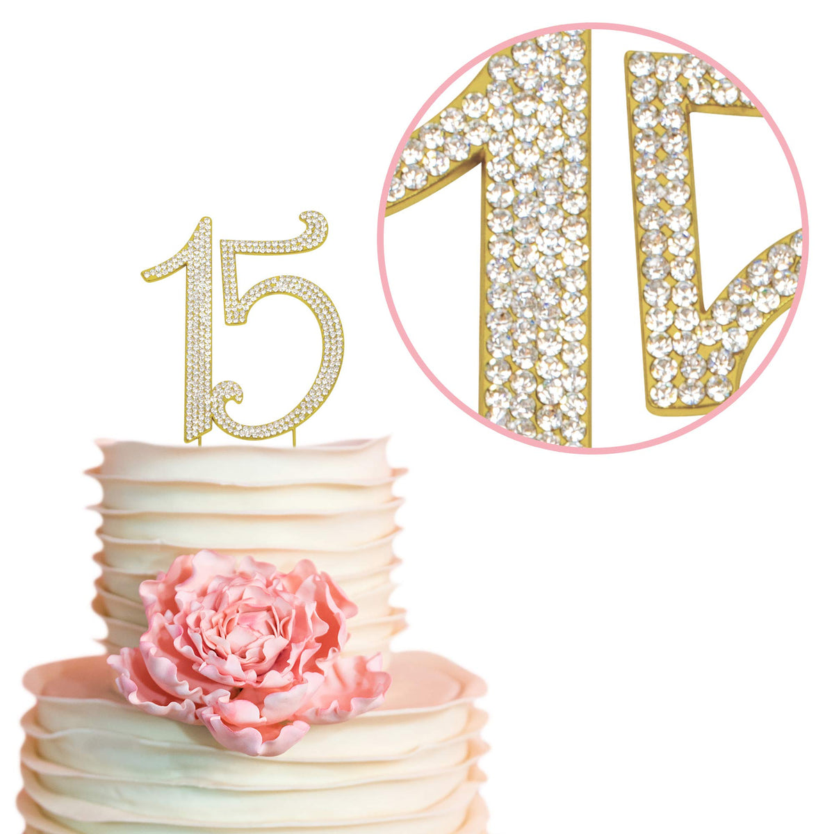 Crystal Creations genuine C imprint on back authentic topper